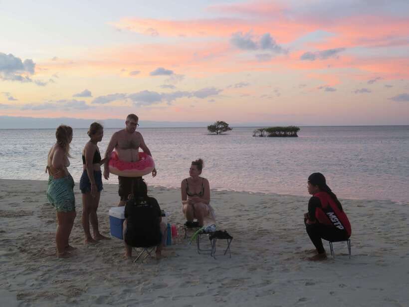 Bohol Virgin Island Sunset Tour - Virgin Island in the golden hour