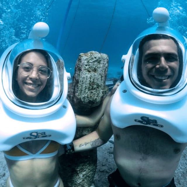 Boracay: Island Hopping with Buffet Lunch & Helmet Diving - Crystal Cove Island and the extra entrance fee