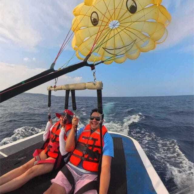 Boracay: Parasailing, Island Hopping, ATV Ride and Kawa Bath - Ziplining adds an optional burst of height