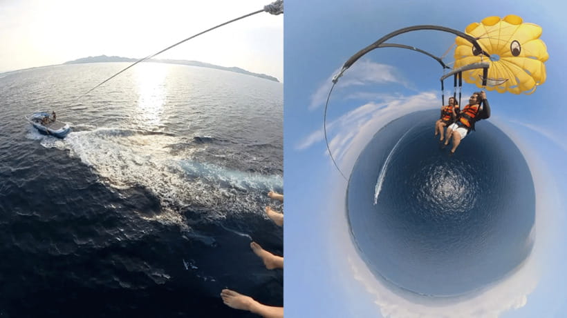 Boracay Parasailing with Insta 360 - Who will enjoy this most?