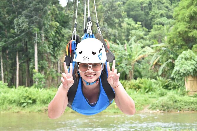 Boracay Zipline Adventure and ATV Tour - The zipline above the mainland