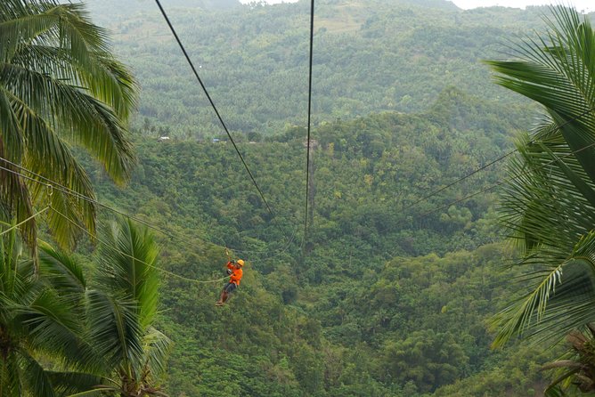 Canyoneering Experience in Kawasan Falls with Lunch - The optional zip line and the approach walk