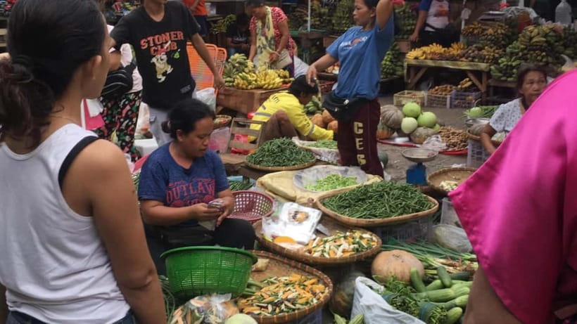 Cebu: Cave and Waterfalls Hike with Market Visit - A public market before the trail