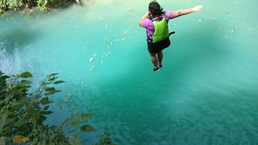 Cebu Moalboal Adventure Combo: Snorkel & Canyoneering +Lunch - What canyoneering feels like in practice