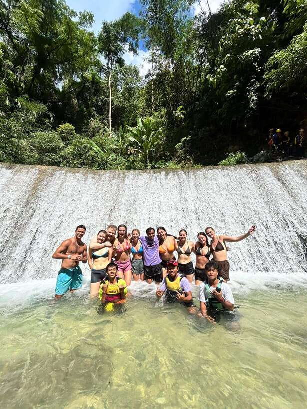 Cebu Moalboal: Kawasan Canyoneering Adventure with Lunch - Getting fitted for helmet, life jacket, and shoes