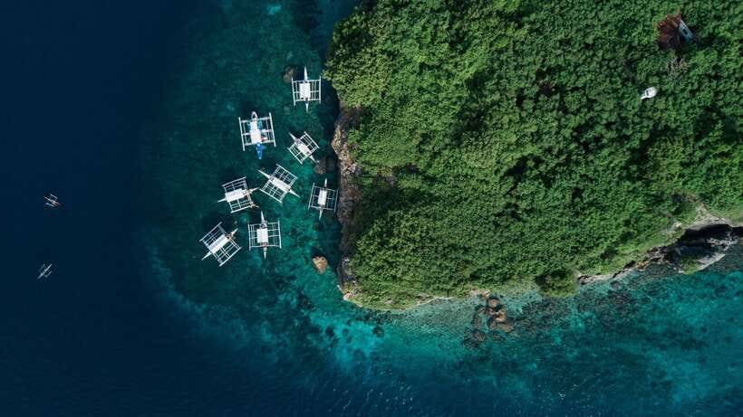Cebu: Moalboal Sardines and Turtles Snorkeling Tour - Pescador Island and the first water session