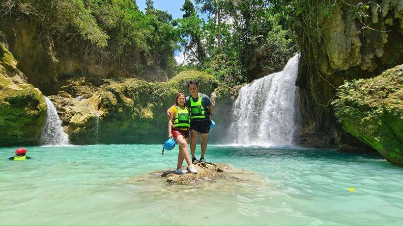 Cebu: Moalboal Snorkeling & Kawasan Canyoneering Adventure - Kawasan Falls canyoneering, one pool at a time