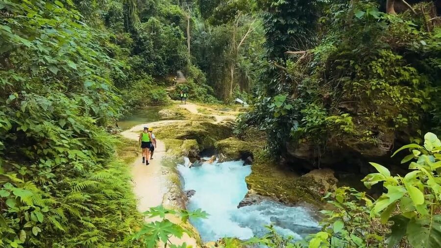 Cebu:Oslob Whale Shark Swimming & Kawasan Falls Canyoneering - Badian canyoneering takes you into the water