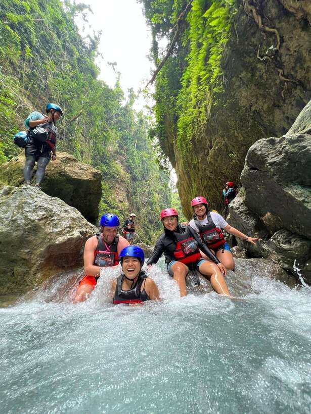 Cebu: Oslob Whaleshark Experience & Canyoneering Adventure - Canyoneering through Kawasan Falls