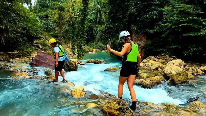 Cebu South Falls: Mantayupan, Kawasan, Inambakan & Aguinid - Mantayupan Falls begins the water-and-jungle day