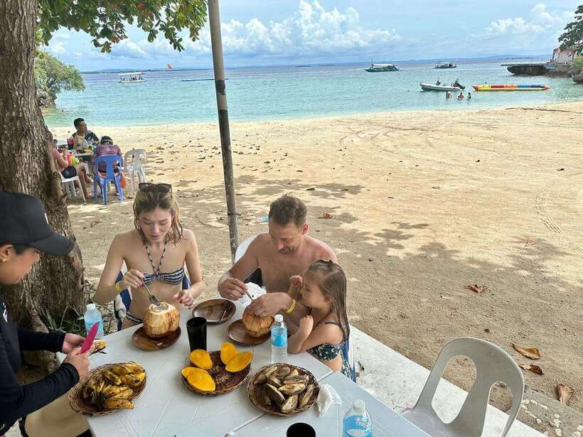 Cebu Traditional Bamboo Cooking Class - Native salad, hanging rice, and local dessert