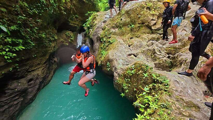 Cebu: Whale Shark Swim and Kawasan Canyoneering Tour - Kawasan Falls and the lunch stop