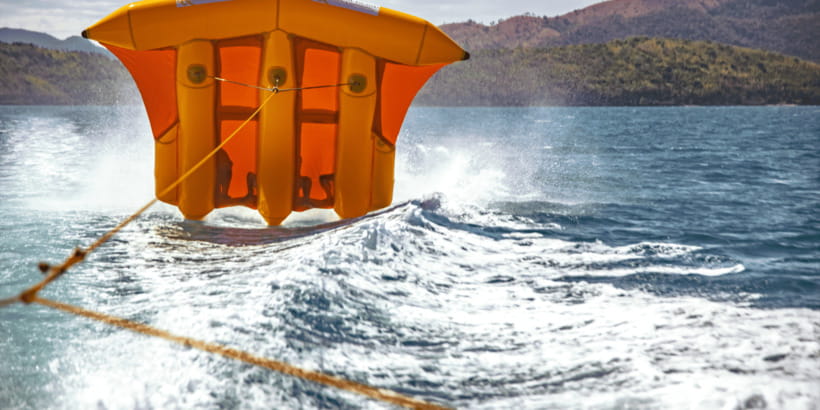 Coron: Watersports Experience - Waffle and donut rides: balance under pressure