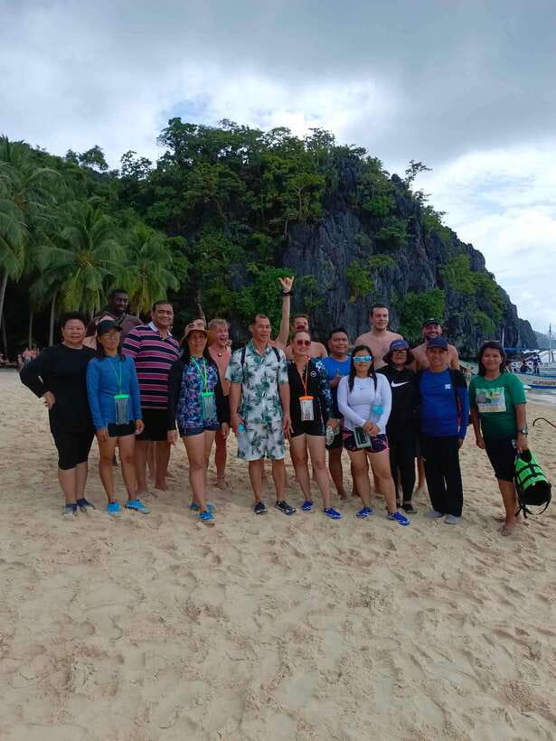 El Nido Island Tour A - Payong-payong Beach is for swimming and sunshine