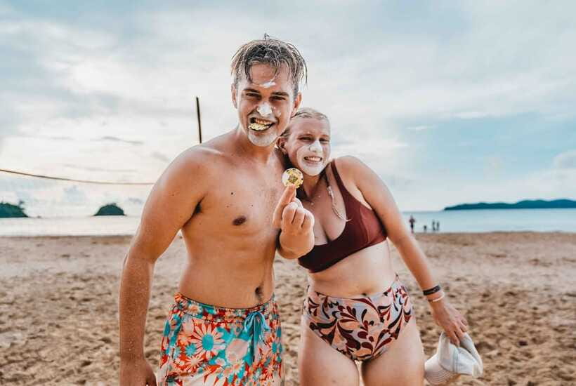El Nido: Jeepney Adventure Tour with Lunch - The Frendz rooftop event keeps the evening going