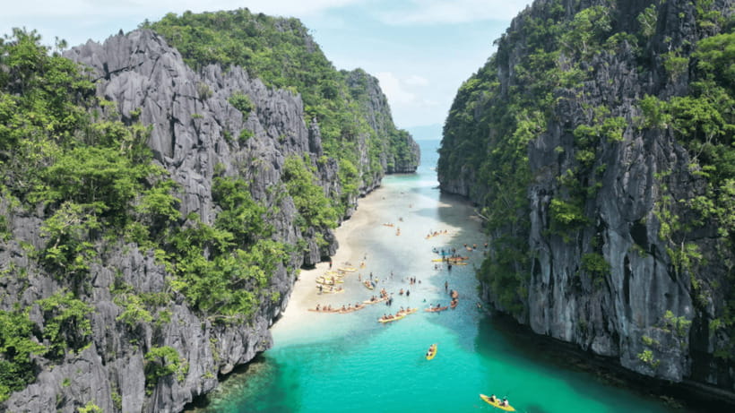 El Nido: Secret Lagoon Island Hopping with Lunch - Big Lagoon: the cinematic opening stop