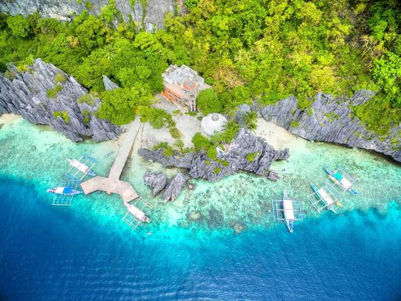 El Nido Tour C (shared tour) - Finding Hidden Beach behind the cove