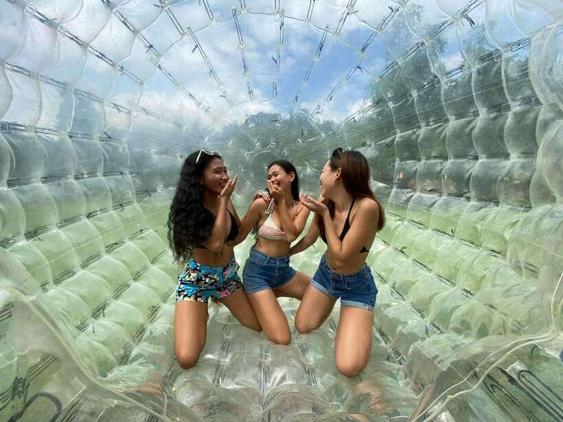 From Boracay: Mainland Off-Road ATV and Zorb Adventure - Kawa bath and swing photo stops