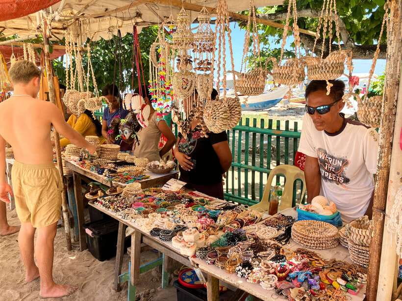 From Cebu: Island Hopping to 3 islands with BBQ lunch - Filipino BBQ lunch with a sea breeze