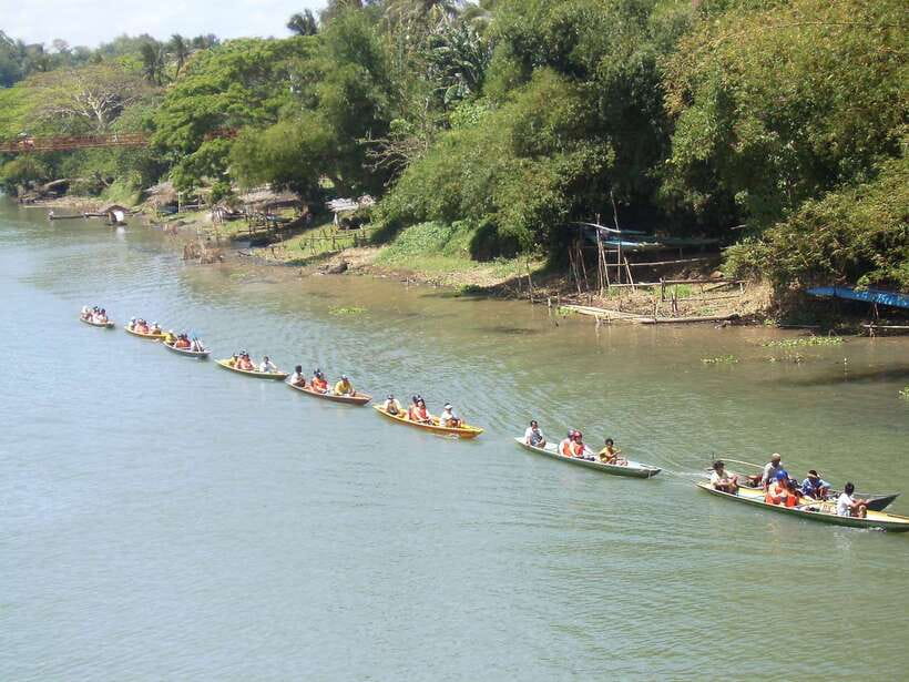 From Manila: Majestic Pagsanjan Falls Adventure - Boarding the Native Banca