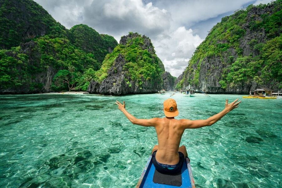 From Puerto Princesa: Day Trip to El Nido and Island Hopping - Seven Commandos Beach and the postcard view