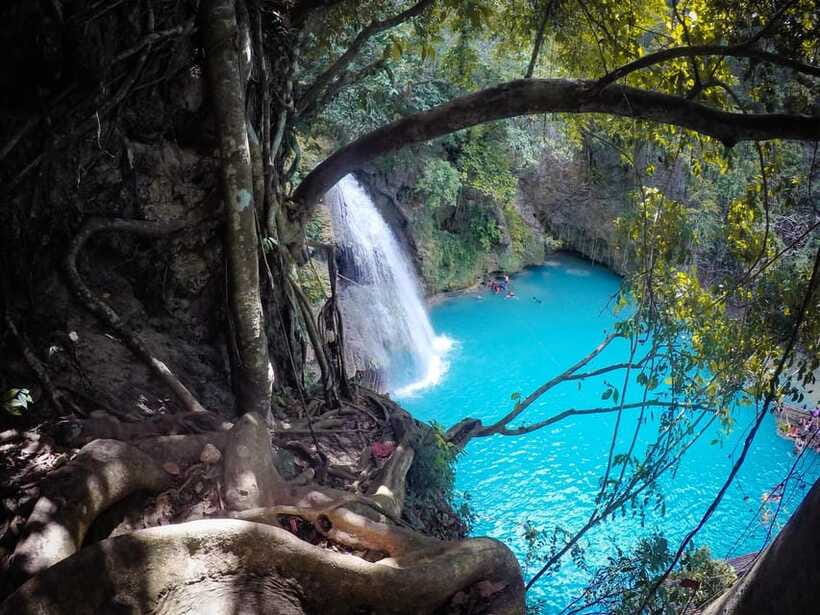 Kawasan Falls Canyoneering Tour from Maolboal - Reaching the blue pools of Kawasan Falls