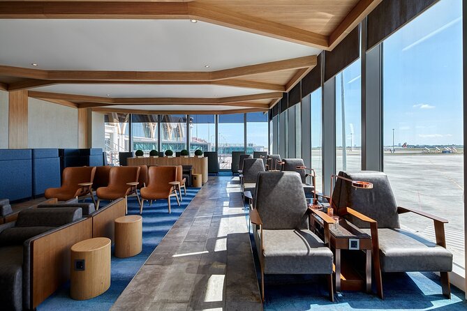 Mactan Cebu International Airport Plaza Premium Lounge - WiFi, television, reading, and flight information