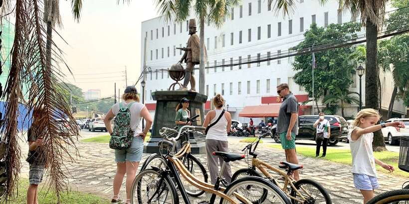Manila: Guided Sunset Bamboo Bike Tour in Intramuros - The Bayleaf Skydeck at Sunset