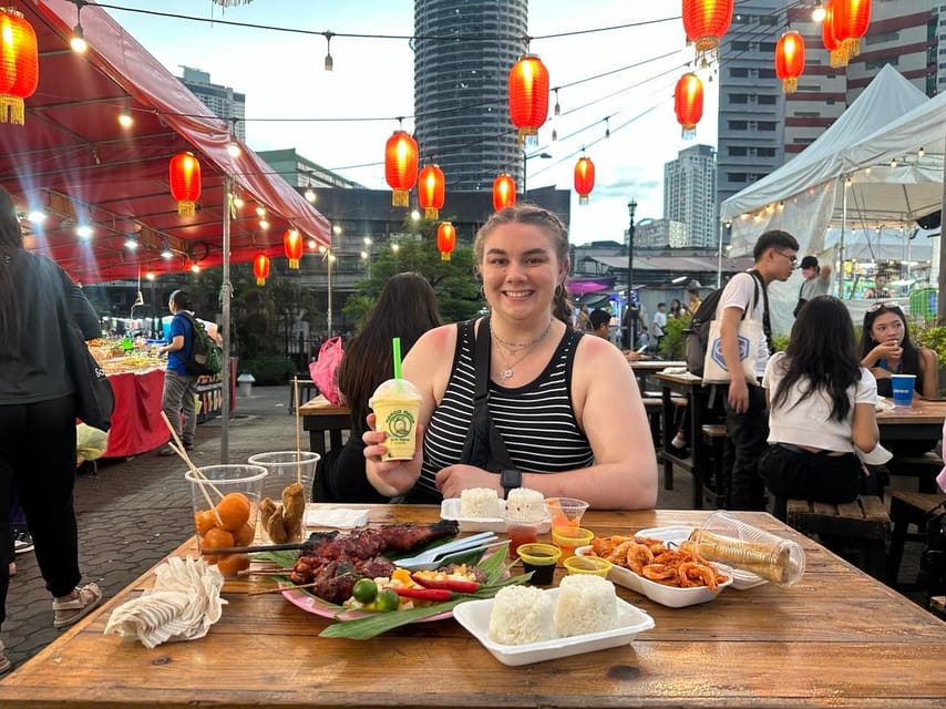 Manila Street Food and Drinks with Tuktuk Experience - The Filipino food lineup