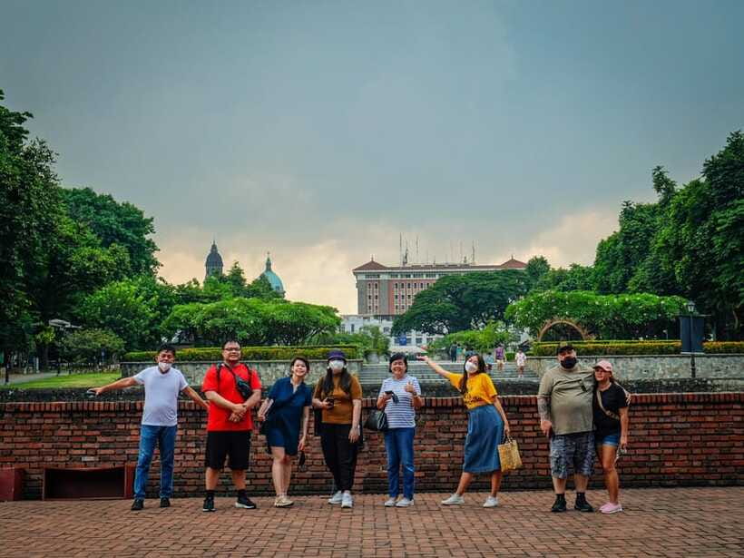 Manila: Walled City Intramuros Walking Tour - Manila Cathedral and Plaza Roma show the civic center