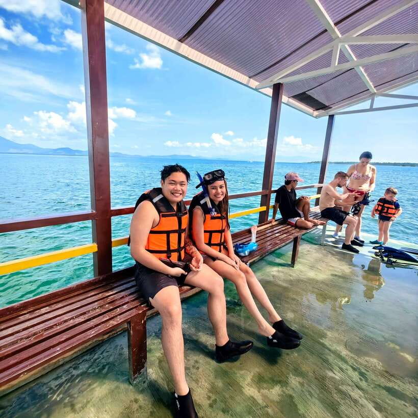 Palawan: Honda Bay Island Hopping Cruise - Leaving Puerto Princesa in a shared van