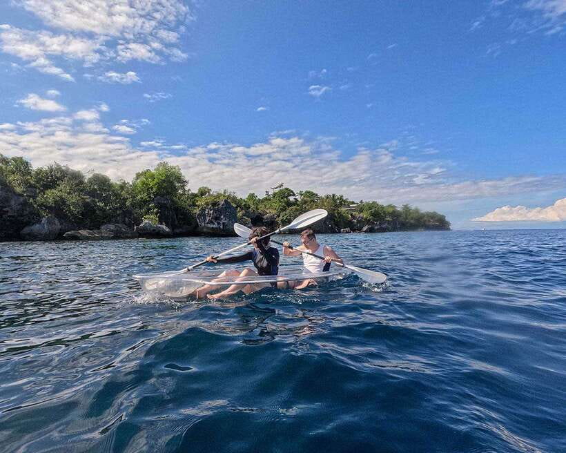Panglao Bohol: Glass Bottom Boat Tour at Napaling - Cruising Along the Cliffside to Napaling Reef