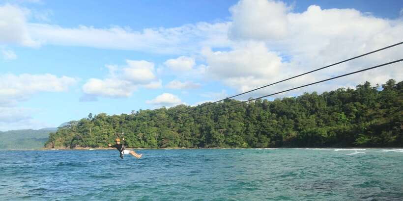 Puerto Princesa: Underground River, Zipline, Paddleboat Tour - Filipino lunch beside Sabang Beach