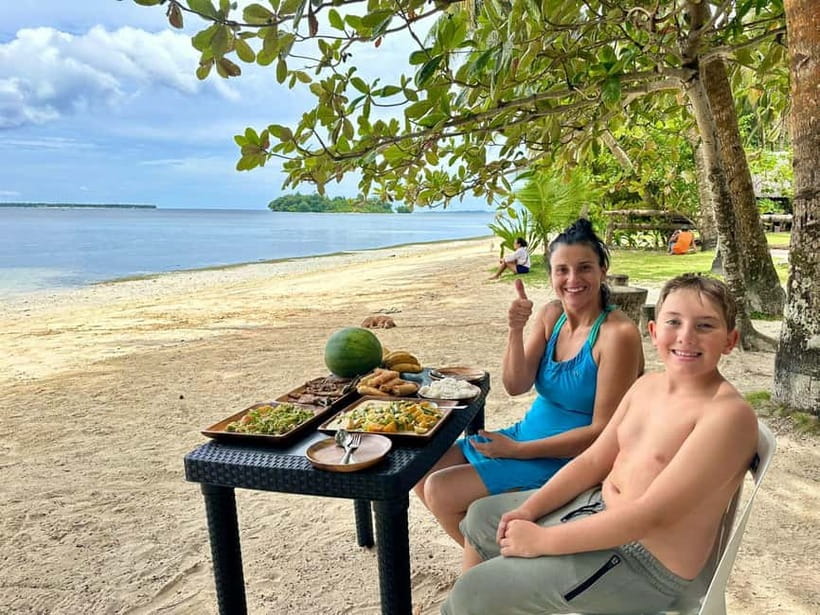 Siargao Island Vegetarian Cooking Class - Grilled eggplant becomes a crisp fritter
