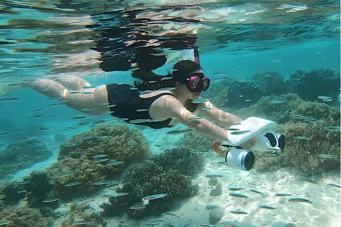 Siargao: SeaScooter Activity - Experience Flying Underwater - Getting Fitted With the SeaScooter and Snorkel Gear