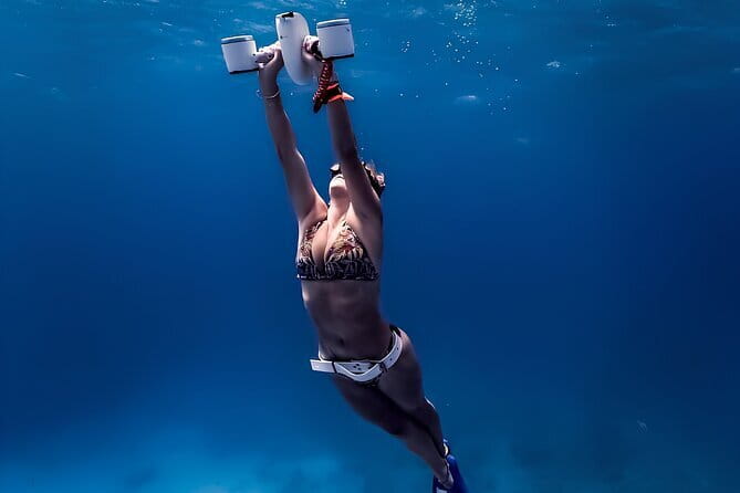Siargao: SeaScooter Activity - Experience Flying Underwater - Learning the Controls Before You Go