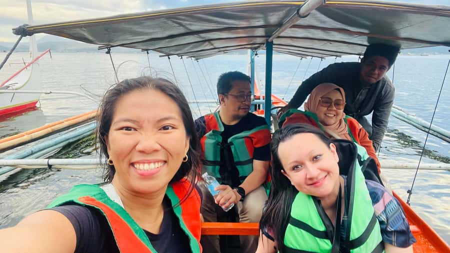 Taal Volcano Lake ( Boating around the lake ) - Reaching Taal Lake by boat