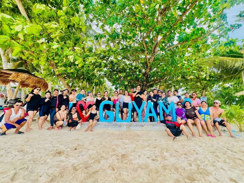 Tri island tour: Naked Island, Daku Island and Guyman Island - Guyam Island brings the first photo stop